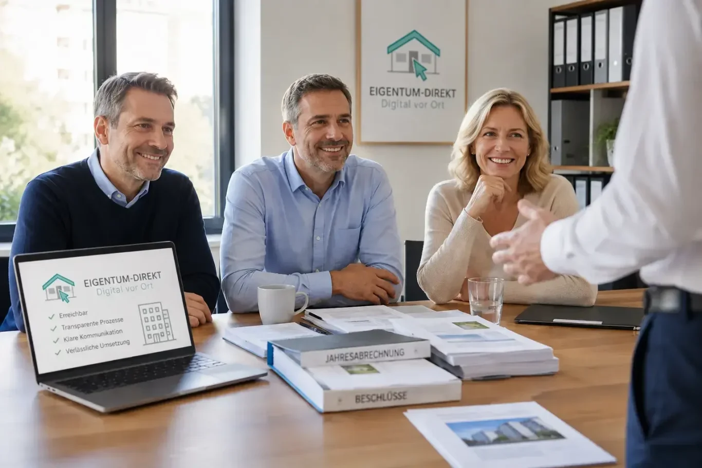 Besprechung zur Vorbereitung eines Verwalterwechsels mit EIGENTUM-DIREKT